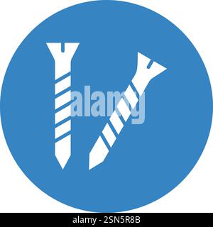 Screws Vector Icon Design Illustration Stock Vector