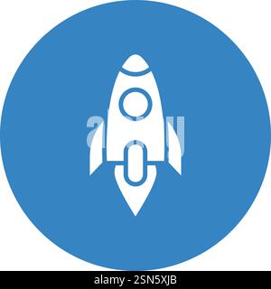 Launch Vector Icon Design Illustration Stock Vector
