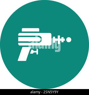 Laser gun Vector Icon Design Illustration Stock Vector
