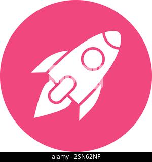 Rocket Vector Icon Design Illustration Stock Vector