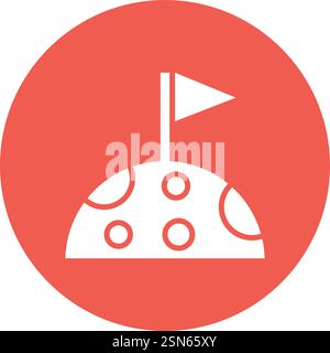 Flag Vector Icon Design Illustration Stock Vector