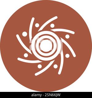 Black hole Vector Icon Design Illustration Stock Vector