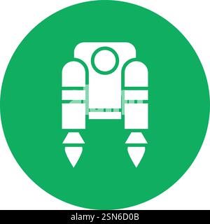 Jetpack Vector Icon Design Illustration Stock Vector