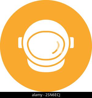 Astronaut helmet Vector Icon Design Illustration Stock Vector