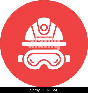 Safety glasses Vector Icon Design Illustration Stock Vector