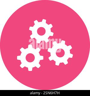 Gears Vector Icon Design Illustration Stock Vector