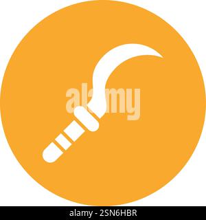 Sickle Vector Icon Design Illustration Stock Vector