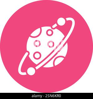Orbit Vector Icon Design Illustration Stock Vector