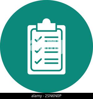 Checklist Vector Icon Design Illustration Stock Vector
