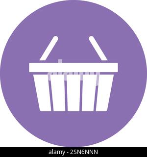 Shopping basket Vector Icon Design Illustration Stock Vector