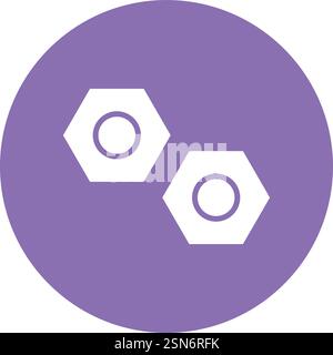 Nuts Vector Icon Design Illustration Stock Vector