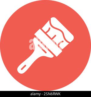 Paint brush Vector Icon Design Illustration Stock Vector