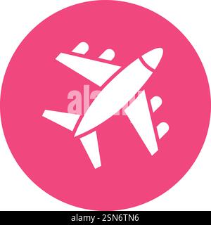 Airplane Vector Icon Design Illustration Stock Vector