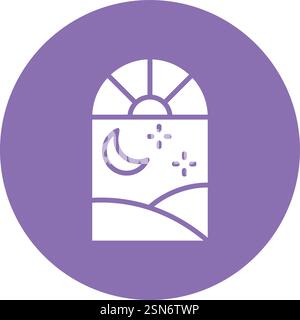 Window Vector Icon Design Illustration Stock Vector