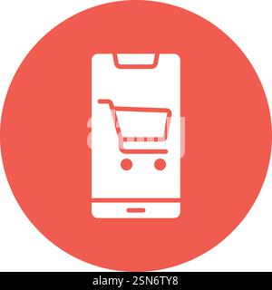 Online shop Vector Icon Design Illustration Stock Vector