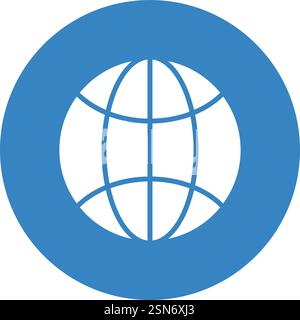 Worldwide Vector Icon Design Illustration Stock Vector