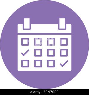 Calendar Vector Icon Design Illustration Stock Vector