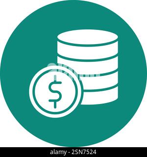 Dollar Vector Icon Design Illustration Stock Vector