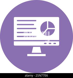 Business report Vector Icon Design Illustration Stock Vector