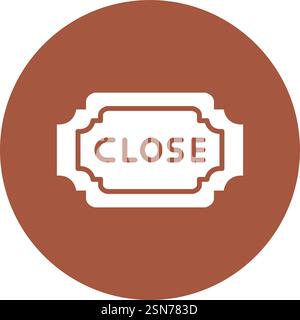 Close Vector Icon Design Illustration Stock Vector