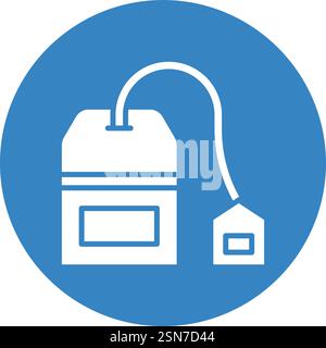 Tea bag Vector Icon Design Illustration Stock Vector