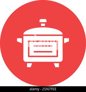 Cooker Vector Icon Design Illustration Stock Vector