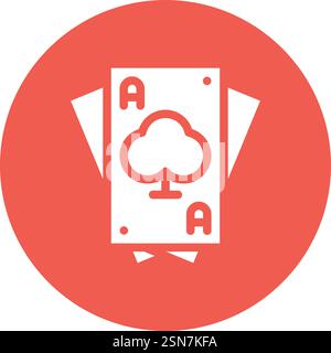 Playing card Vector Icon Design Illustration Stock Vector