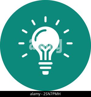 Light bulb Vector Icon Design Illustration Stock Vector