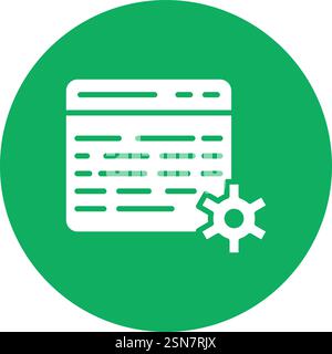 Web setting Vector Icon Design Illustration Stock Vector