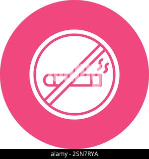 No smoking Vector Icon Design Illustration Stock Vector