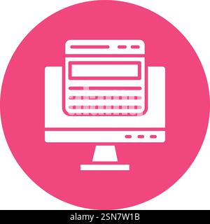 Web page Vector Icon Design Illustration Stock Vector