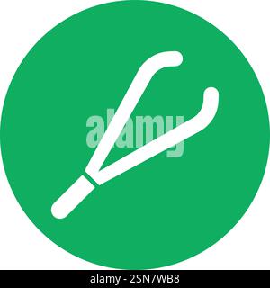 Tweezers Vector Icon Design Illustration Stock Vector