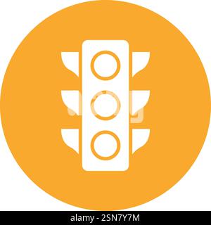Traffic light Vector Icon Design Illustration Stock Vector