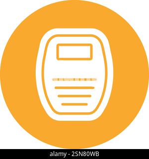 Weighing Machine Vector Icon Design Illustration Stock Vector