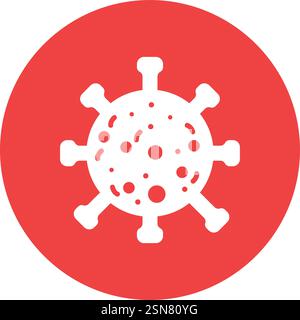 Virus Vector Icon Design Illustration Stock Vector