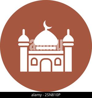 Mosque Vector Icon Design Illustration Stock Vector