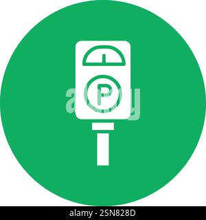 Parking meter Vector Icon Design Illustration Stock Vector