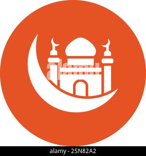 Halfmoon Vector Icon Design Illustration Stock Vector