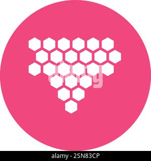 Honey comb Vector Icon Design Illustration Stock Vector