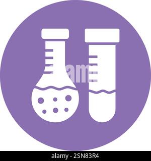 Lab test Vector Icon Design Illustration Stock Vector