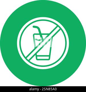 no drink Vector Icon Design Illustration Stock Vector