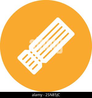 Movie ticket Vector Icon Design Illustration Stock Vector