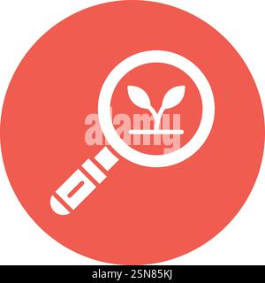 Eco search Vector Icon Design Illustration Stock Vector