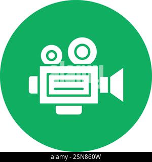 Movie camera Vector Icon Design Illustration Stock Vector