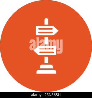 Direction Vector Icon Design Illustration Stock Vector