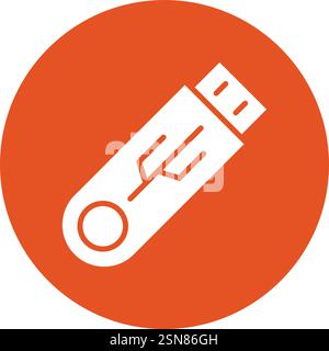 Usb Vector Icon Design Illustration Stock Vector