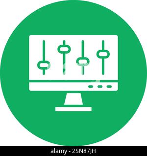 Volume control Vector Icon Design Illustration Stock Vector