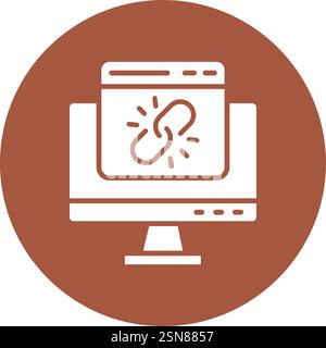 Web link Vector Icon Design Illustration Stock Vector