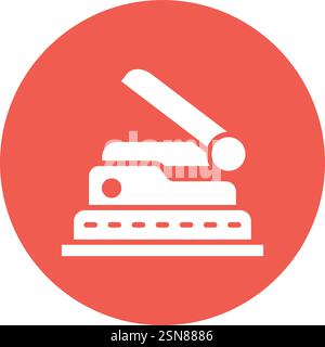 Hole Puncher Vector Icon Design Illustration Stock Vector