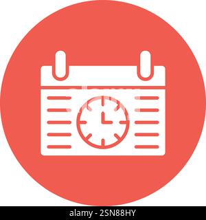 Clock Vector Icon Design Illustration Stock Vector